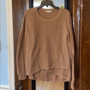 Madewell tan crew neck sweater